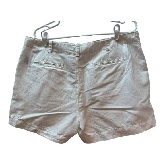 Lauren Ralph lauren White Linen Blend Preppy Summer Shorts Size 14 - Picture 2 of 8